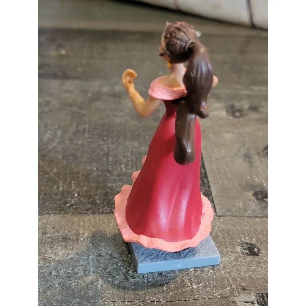 Jakks Disney AS IS red dress girl brunette‎ toy figure